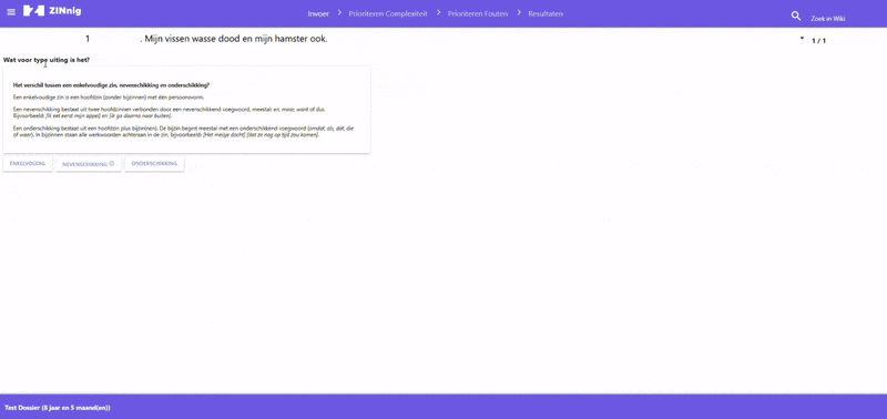 Taal Analyse Showcase